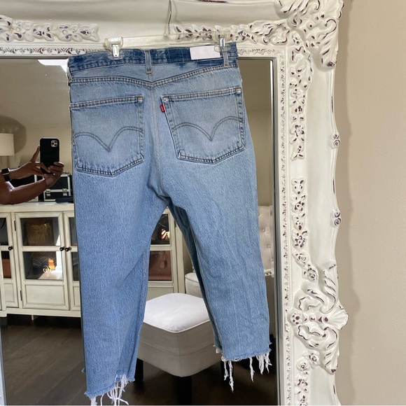 Re/Done crop Levi’s 31 - Picture 1 of 13